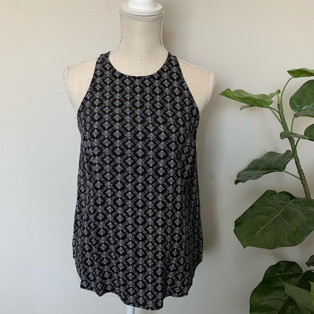 Old Navy Black/White Blouse NWT